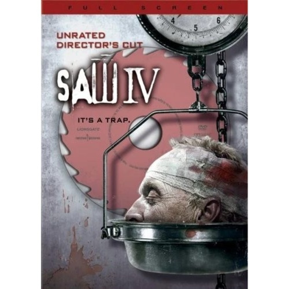 Saw IV DVD Unrated Directors Cut Full Screen Horror Lionsgate Movie